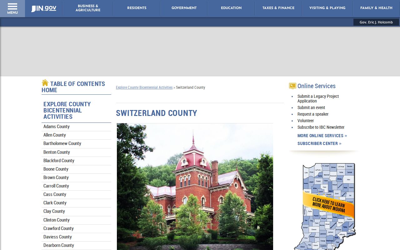 Patriot court records Switzerland courthouse history source